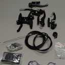 V-Type Bike Brake Set, Complete Universal Bike Front and Rear MTB Brake, Bicycle Brakes, Inner and Outer Cables, Include Brakes Lever Calipers Multi-Tool Wrenches (Black)