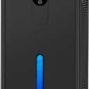 Dehumidifier, 72 OZ Water Tank Dehumidifiers for Home, 1076 sq. ft. Dehumidifier for Basement Bathroom Bedroom with Auto Shut Off, 7 Colors LED Light, Quiet Dehumidifiers with Sleep Mode (Black)