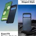 TORRAS Shockproof for Google Pixel 9 Pro XL Case [16Ft Military Grade Drop Tested] Translucent Slim Protective Anti-Scratch Anti-Fingerprint Phone Case for Pixel 9 Pro XL, Black