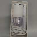 Portable Contact Lens Cleaner Machine for Soft & Colored Lenses - Fashionable Ivory White Ultrasonic Washer, USB Rechargeable for Daily Fast Cleaning & Travel