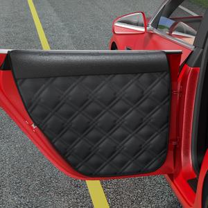 Surfcabin Dog Car Door Protector 20% Larger Design for Sedans, Family Cars and Small SUVS, 2 Packs Thickened Waterproof Door Panel Covers, Protects Doors from Dog Scratching