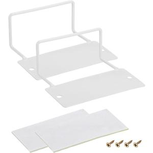 uxcell 2Pcs Mattress Slide Stopper, Metal Mattress Retainer Bar, White, Queen Size