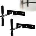 2 Pack Rv Refrigerator Door Latch, Camper Fridge Door Latch 1-3/16" Hole Spacing, Keeps The Doors from Swinging Open While Traveling