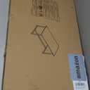 35.4" Rectangular Coffee Table for Living Room, Modern Industrial Style Coffee Table Center Table with Metal Frame for Small Space, Apartment, Office, Easy Assembly, Teak Oak