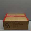 Shoe Rack, 5 Tier Shoe Storage Organizer with 2 Hand Woven Drawers, Metal Shoe Shelf for 16-20 Pairs of Shoes, with 4 Fabric Shelves and Woven Top, Shoe Stand for Closet Entryway, Rustic Oak