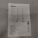 Amazon Basics Universal TV Stand, Height Adjustable for TVs up to 77 inch, Compatible with Soundbars, Holds up to 80 lbs, Black