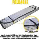 VaygWay Windshield Sun Shade Car- Foldable Window Cover Visor Shield- UV Rays Reflector Auto Accordion Protector- Front Window SUV Heat Blocker- 49” x 23” Metallic Reflective Large Vehicle Sunshade