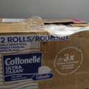 Cottonelle Ultra Clean Toilet Paper with Active CleaningRipples Texture, Strong Bath Tissue, 32 Family Mega Rolls = 176 Regular Rolls (8 Packs of 4)