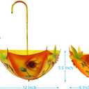 TIANCENTRAL H Farmhouse Metal Hanging Planter with Drainage Holes for Herbs or Flowers Indoor Outdoor Use by 12"x15"