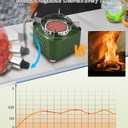 Indwell Infrared Propane Camping Stove - CSA Certified Portable Gas Stove with 23inch Extended Hose & Piezo Ignition, Windproof Single Burner for Backpacking, Hiking, Fishing & Emergency Preparedness