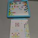Chuckle & Roar - Magnetic Dot Art Designer - Kids Color by Number Toy - Mess Free Stencil Art for preschoolers - Magnetic Pen and Stencils Included
