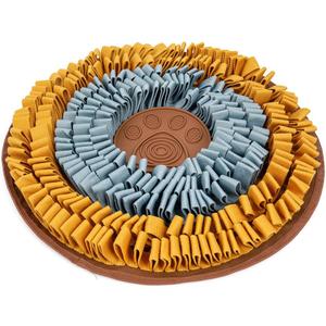 Cookie Snuffle Mat for Dogs, Medium Dog Snuffle Mat 18.9”x18.9”, Keep Them Busy Enrichment Tool & Slow Feeder, Multiple Types, Durable, Machine Washable, Ideal for All Breed Sizes
