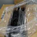 HOMLAND Foldable Rollator Walkers with Seat for Seniors, 8'' Big Wheels, 350 lb. Weight Capacity, Adjustable Handles and Seat Height, Lightweight Rolling Walker, Black