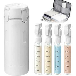 4 in 1 travel bottle,Travel Bottles for Toiletries,Refillable, Leak Proof and Portable,Suitable for Storing Shampoo, Shower Gel, Laundry Detergent, Suitable for Travel, Camping and Gym (Gray)