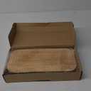 Farmhouse Wood Tray Rustic Wooden Pedestal 12 * 5.5 * 2 inches Decorative Wood Riser for Farmhouse Kitchen Counter Bathroom Room Decor (Brown)