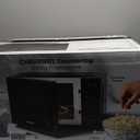 Chefman Countertop Microwave Oven 0.9 Cu. Ft., 900 Watts with 10 Power Levels, 6 Cooking Presets with One-Touch Express Cook, Eco Mode, Child Safety Lock, & Mute Button - Black