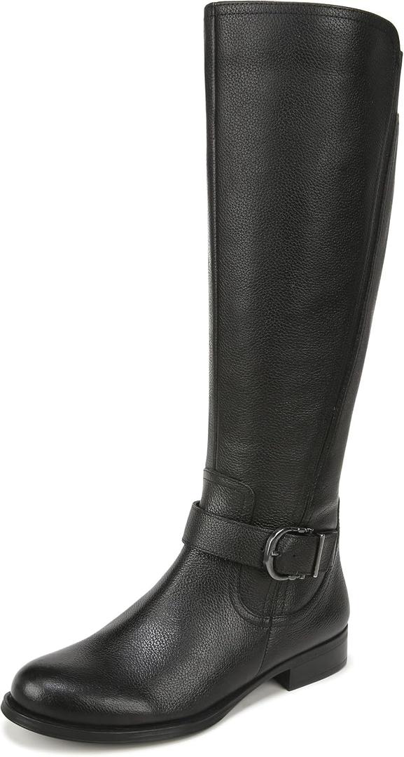 Naturalizer Women's Jaya Extra Wide Calf Size 7W (Black)