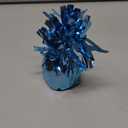 Balloon weights, 12 pieces, aluminum foil, suitable for birthday parties, gatherings, weddings, dinners and other occasions, weight 0.36lb (Light Blue)