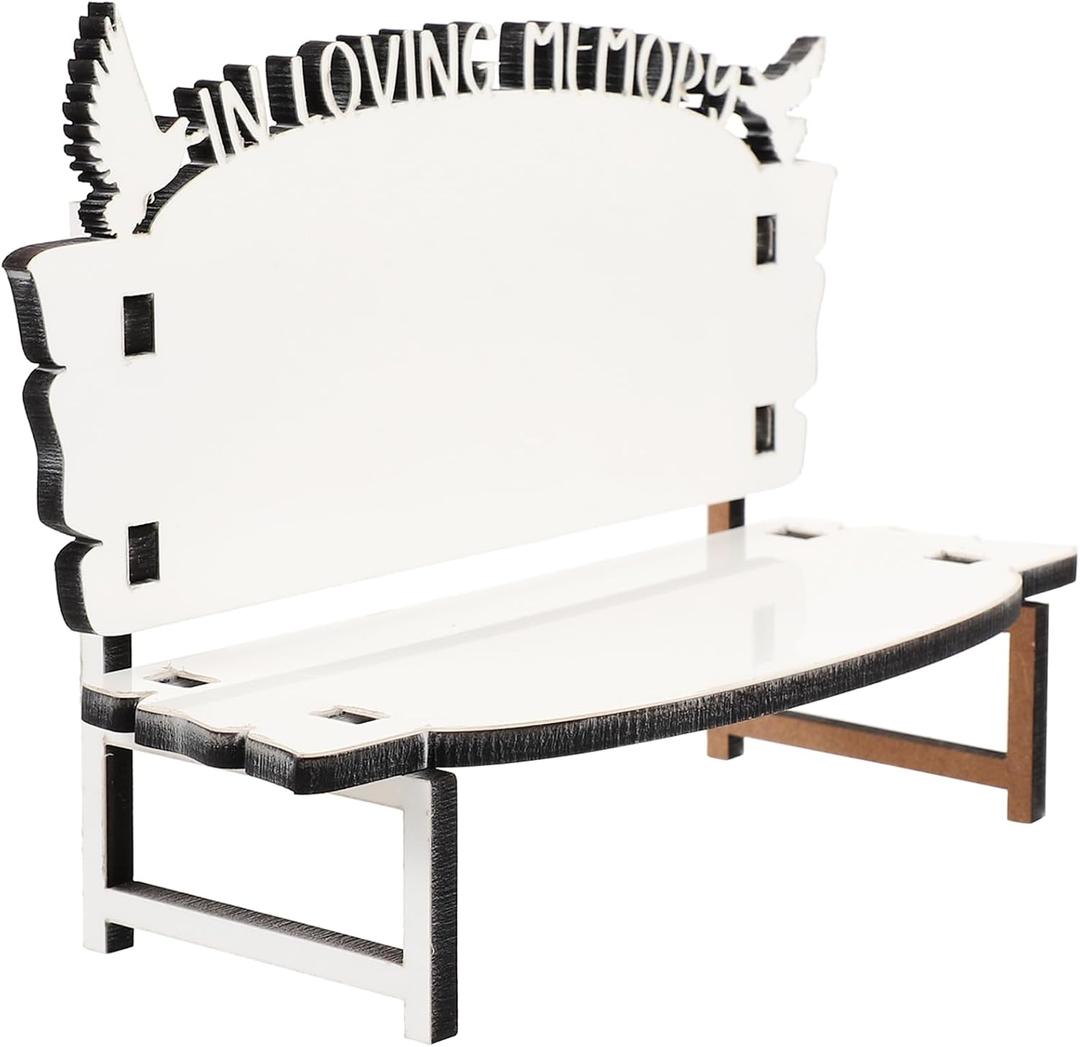 Tofficu Sublimation Blank Chair Ornament 7X2.7X1 Inches Wooden Heat Transfer Craft Accessory for Diy Memory Bench Decoration