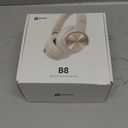 Picun B8 Bluetooth Headphones, 120H Playtime Headphone Wireless Bluetooth with 3 EQ Modes, Low Latency, Hands-Free Calls, Over Ear Headphones for Travel Home Office Cellphone PC Khaki White