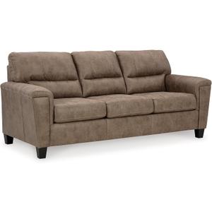 Signature Design by Ashley Navi Modern Queen Sofa Sleeper with Removable Cushions, Dark Brown