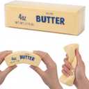 Butter Squishy Slow Rising Stress Relief Tool,New 2026 Squeeze Ball Realistic Butter Stick Soft Squeeze Tool,Portable Squishy for Adults Anxiety & Stress Relief, Sensory Gifts for Office(Yellow)