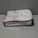 Cream White Blackout Drapes 96 Inches Long 2 Panels, Linen Room Darkening Fabric Thick for Bedroom Viral Pinch Pleated Window Curtains 96 Inches Long with Hooks Sound Deadening Insulated Thermal Cute