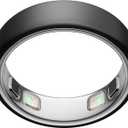 Oura Ring 5 - Stealth - Size 12 - Worlds Smallest Smart Ring - Sleep, Activity, Womens Health, AI Advisor, 1 Week of Battery Life, Size Before You Buy, Android & iOS Compatible