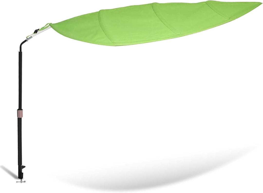 Green Leaf Office Cubicle Light Shield and Desk Shade (Cubicle Shade)  Adjustable, UV-Resistant  Blocks Overhead Light, Glare and AC Airflow, Ideal for Light Sensitive Workers