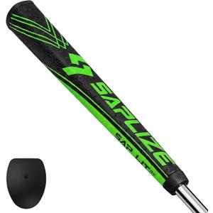 SAPLIZE Golf Putter Grip, Midsize, Lightweight Golf Putter Grips, Pistol Shape Anti-Slip Pattern, Multiple Stylish Series, Excellent Push for Golfer (Sap Lit V1, Green)