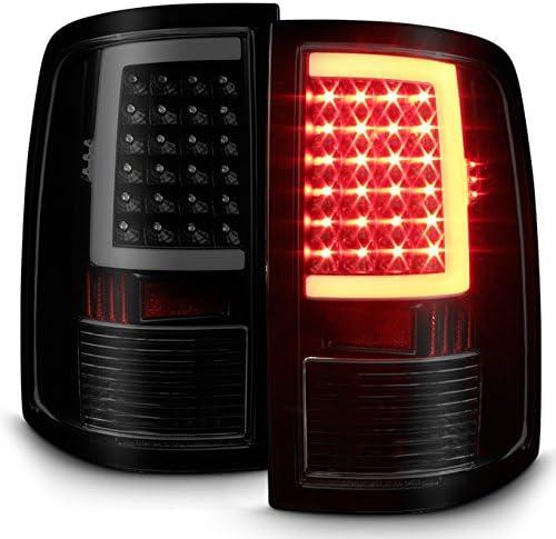 AKKON - For 2009-18 Dodge Ram 1500 2010-18 2500/3500 Black Smoked LED Tube Tail Lights Lamps Pair Housing Set