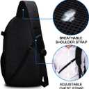 CADeN Camera Bag Sling Backpack for DSLR/SLR Mirrorless Camera Waterproof, Camera Case Compatible for Sony Canon Nikon Camera and Lens Tripod Accessories Black