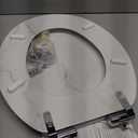 Angel Shield ROUND Toilet Seat Molded Wood 16.5"(White Marble)
