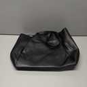 Apryl Laptop Tote Bag for Women 15.6 Inch - Large Work Bags with Zip Compartments - PU Leather Office Purse Computer Briefcase - Black