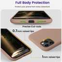OTOFLY Soft Silicone Designed for iPhone 11 Pro Max Cases,[Military Grade Drop Protection] [Anti-Scratch Microfiber Lining] Shockproof Protective Phone Case Slim Thin Cover 6.5 inch,Light Brown