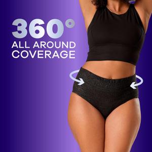 Always Discreet Adult Incontinence Overnight Underwear for Women, Extra Large, Up to 100% Bladder Leak Protection, 16 Count