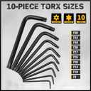 ELEAD Hex Key Allen Wrench Set: 41-Piece Hex and Torx Key Set with Torque Handle, Standard SAE(0.028"-3/8") & Metric(0.7mm-10mm) & Torx(T9-T50) in Storage Case, Heat Treated Chrome Vanadium Steel