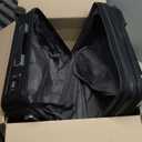 LEVEL8 Grace Hard Shell Carry on Luggage with Front Compartment, 20 Inch Expandable Suitcases with Wheels, Lightweight Carry-on Suitcase for Airplane, Tsa Lock, Black