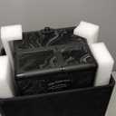 FRENESSA 3 in 1 Rolling Makeup Train Case Professional Cosmetic Trolley Large Storage with Keys Swivel Wheels Salon Barber Case Traveling Cart Trunk for Make Up Hairstylists Nail Tech, Alpine Black