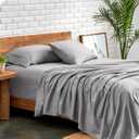 Bare Home Full Sheet Set - 1800 Ultra-Soft Microfiber Full Bed Sheets - Double Brushed - Deep Pockets - Easy Fit - 4 Piece Set - Bedding Sheets & Pillowcases (Full, Light Grey)