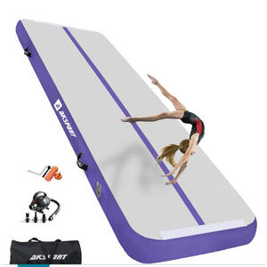 VIYAU Air Tumbling Mat Tumble 10ftx3.3ftx4inch, Purple
