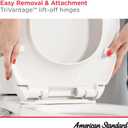 American Standard 5024A65G.020 Transitional Slow-Close Elongated Toilet Seat Soft Close, White