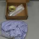Toulite 4 Pcs Men's Pajama Set Includes Men's Nightshirt Night Sleeping Cap Candle Holder and Candle for Halloween Christmas(X-Large)
