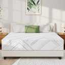 Queen Mattress 8 inch, Medium Firm Cooling Gel Memory Foam Mattresses in a Box, Removable Washable Cover, Upgraded Support, CertiPUR-US, Made in USA