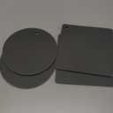 Silicone Trivet Mats 4 Heat Resistant Pot Holders Multipurpose Non-Slip Hot Pads for Kitchen Potholders, Drying mat, Jar Opener, Spoon Holder, Coaster.(Dark Grey)