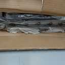 FOLUBAN Side Table with Storage Shelf, Rustic End Table for Living Room, Wood and Metal Nightstand for Bedroom, Oak