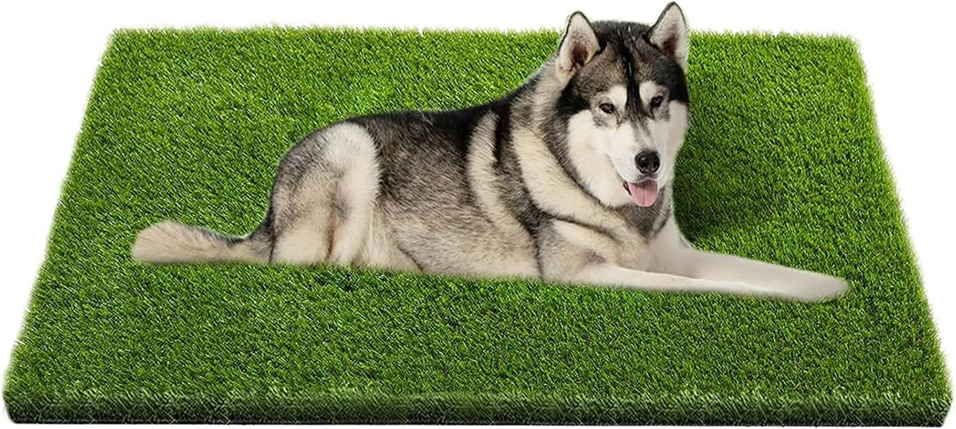 Artificial Grass, 47.3"x31.5" Professional Dog Grass Mat, Potty Training Rug and Replacement Turf Outdoor Rug Patio Lawn Decoration, Easy to Clean with Drainage Holes(47.3x31.5 inches)