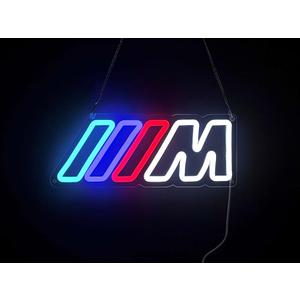 LED Neon Sign BMW Logo, USB Powered, Multi-Color with 10 Brightness Modes