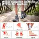 Men's Orthopedic Waterproof Lightweight Hiking Boots: Plantar Fasciitis Arch Support Orthotic Heel Spur Bunions Recovery Trail Sneakers, Comfortable Fit Sport Gowalk Indoor Gym Ankle Boots Grey Size 9