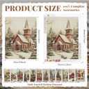 VioraWhite 12 Pcs Seasonal Diamond Art Set for Adults Holiday Theme Diamond Painting Kits for Women DIY Cartoon 5d Rhinestones Crafts Gifts with Tools for Home Wall Decoration(Retro)